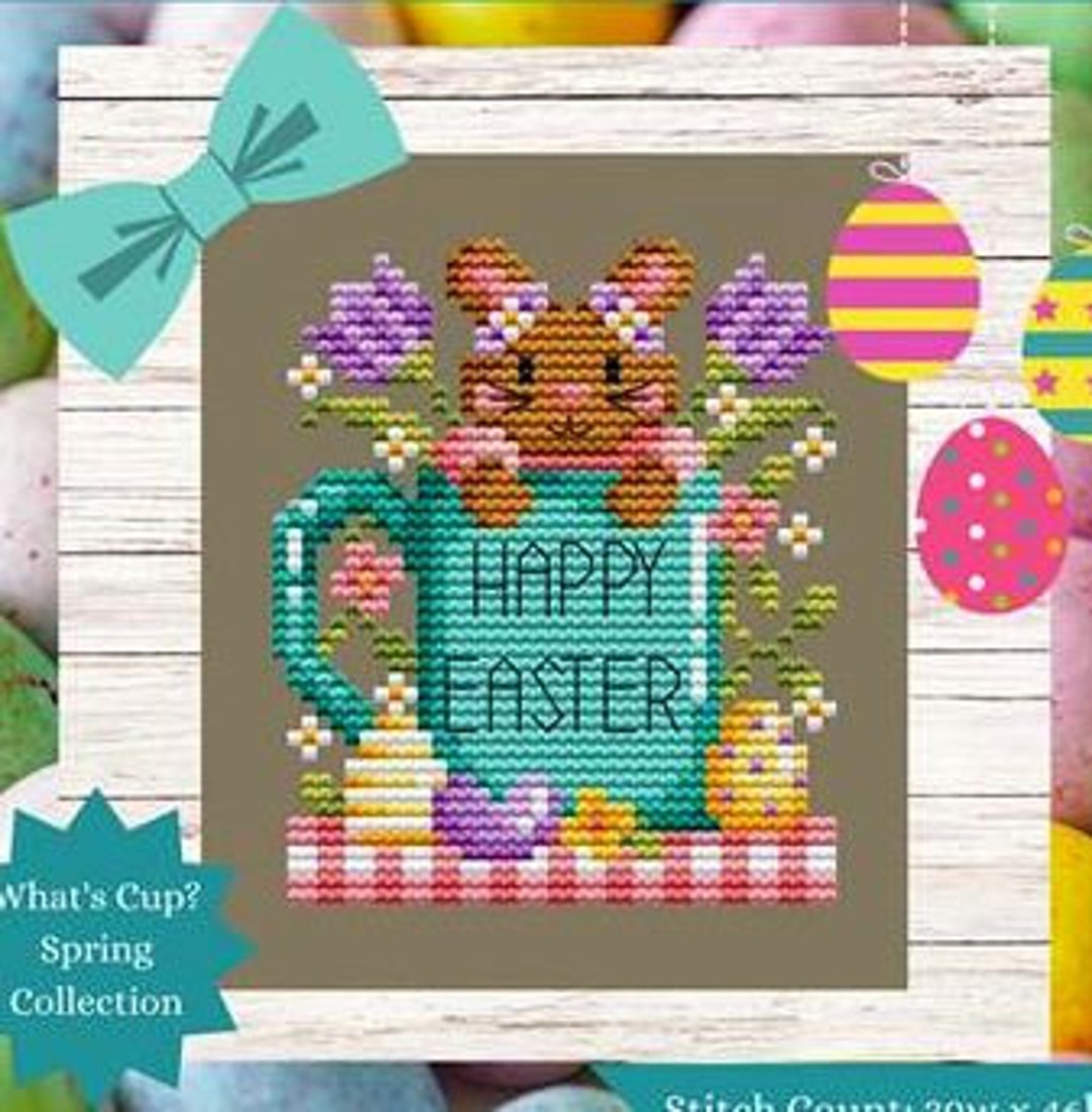 Happy Easter by Shannon Christine Counted Cross Stitch Pattern/chart - Etsy