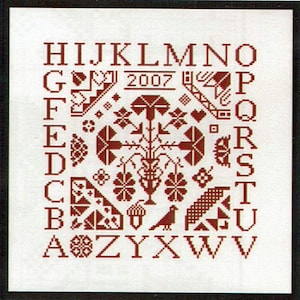 20 % de descuento en el patrón/gráfico de punto de cruz contado Willie's Quaker Square 1 de Monasterium Design