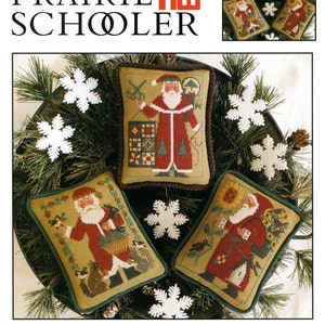 Santas Revisited 1990, 1994 & 2005 Schooler Santas by Prairie Schooler Counted Cross Stitch Pattern/Chart