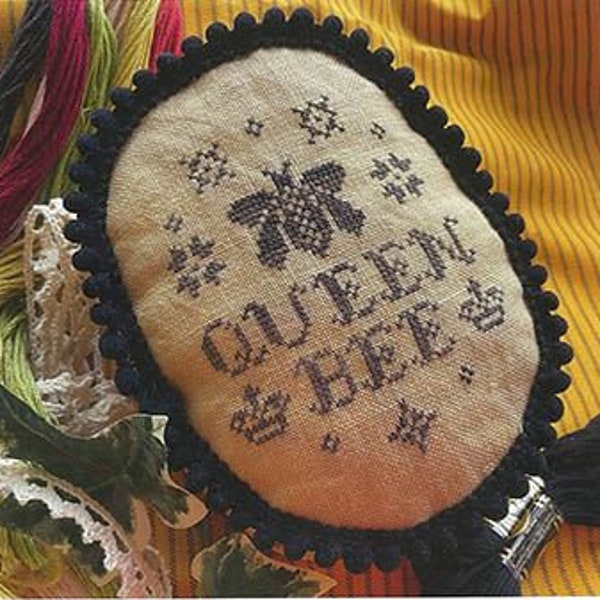 Queen Bee by Frog Cottage Designs Counted Cross Stitch Pattern/Chart