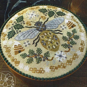 Sleeping Bee by The Blue Flower Counted Cross Stitch Pattern/Chart