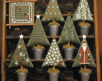 Christmas Trees by Prairie Schooler Counted Cross Stitch Pattern/Chart