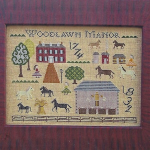 Woodlawn Manor by Carriage House Samplings Counted Cross Stitch Pattern/Chart