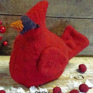 Cardinal Pin Keep PATTERN to sew (not a finished product) by Cottonwood Creations