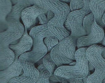 Thunder Cloud - Cotton 1/2"Rick Rack Embellishment - by Lady Dot hand- dyed cotton trim