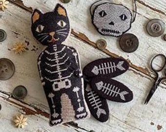 Animal Crackers Series - Bones by Stacy Nash Counted Cross Stitch Pattern/Chart