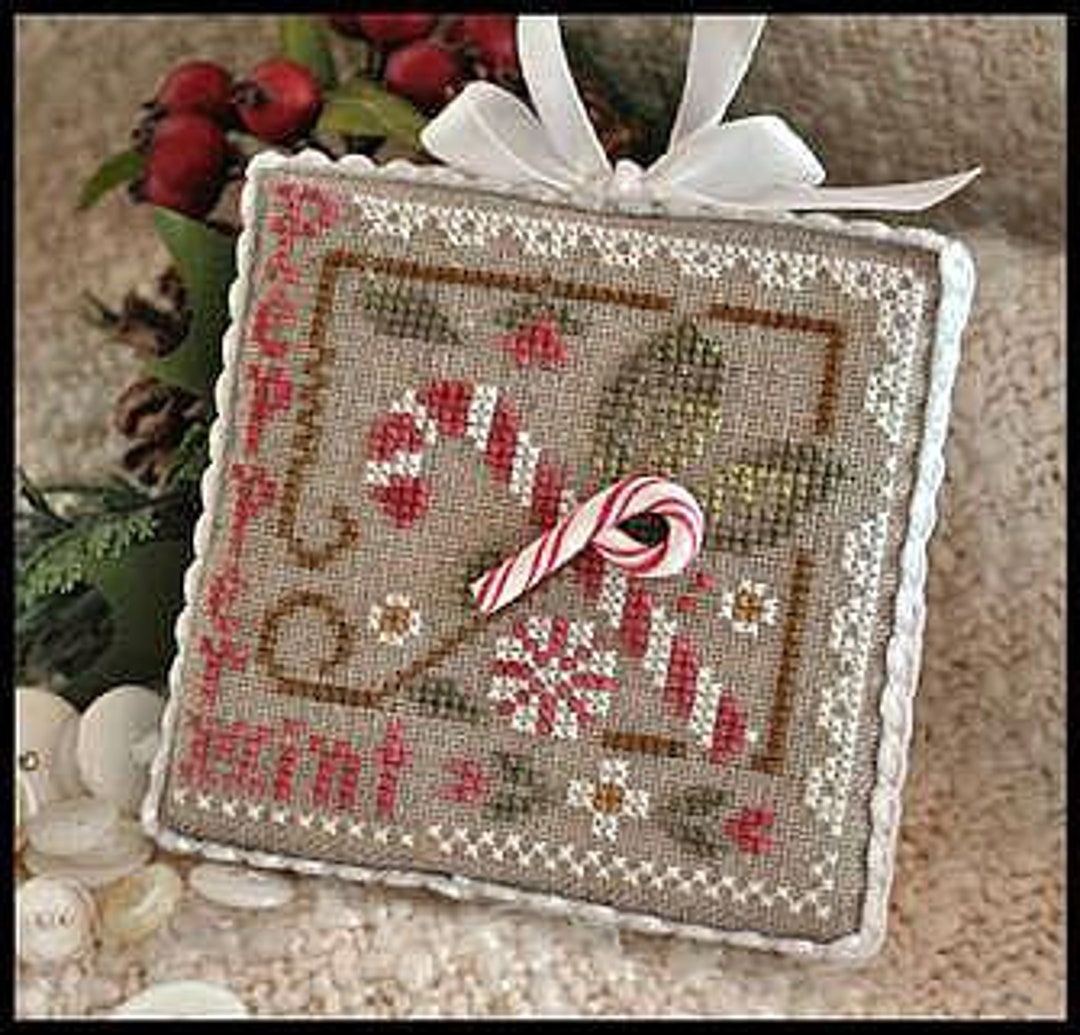 Little House Pattern Peppermint Twist by Little House Needleworks Counted Cross Stitch ...