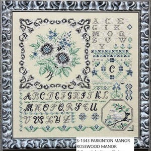 Parkington Manor Sampler by Rosewood Manor Counted Cross Stitch Pattern/Chart