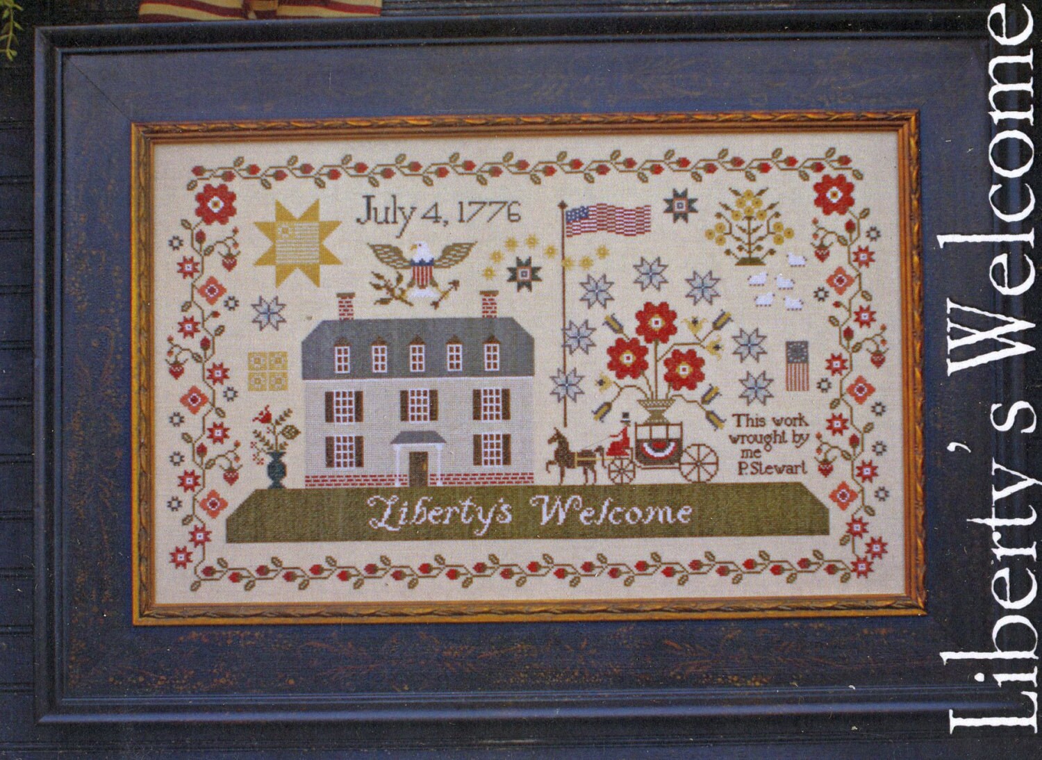 Liberty's Welcome by Plum Street Samplers Counted Cross | Etsy