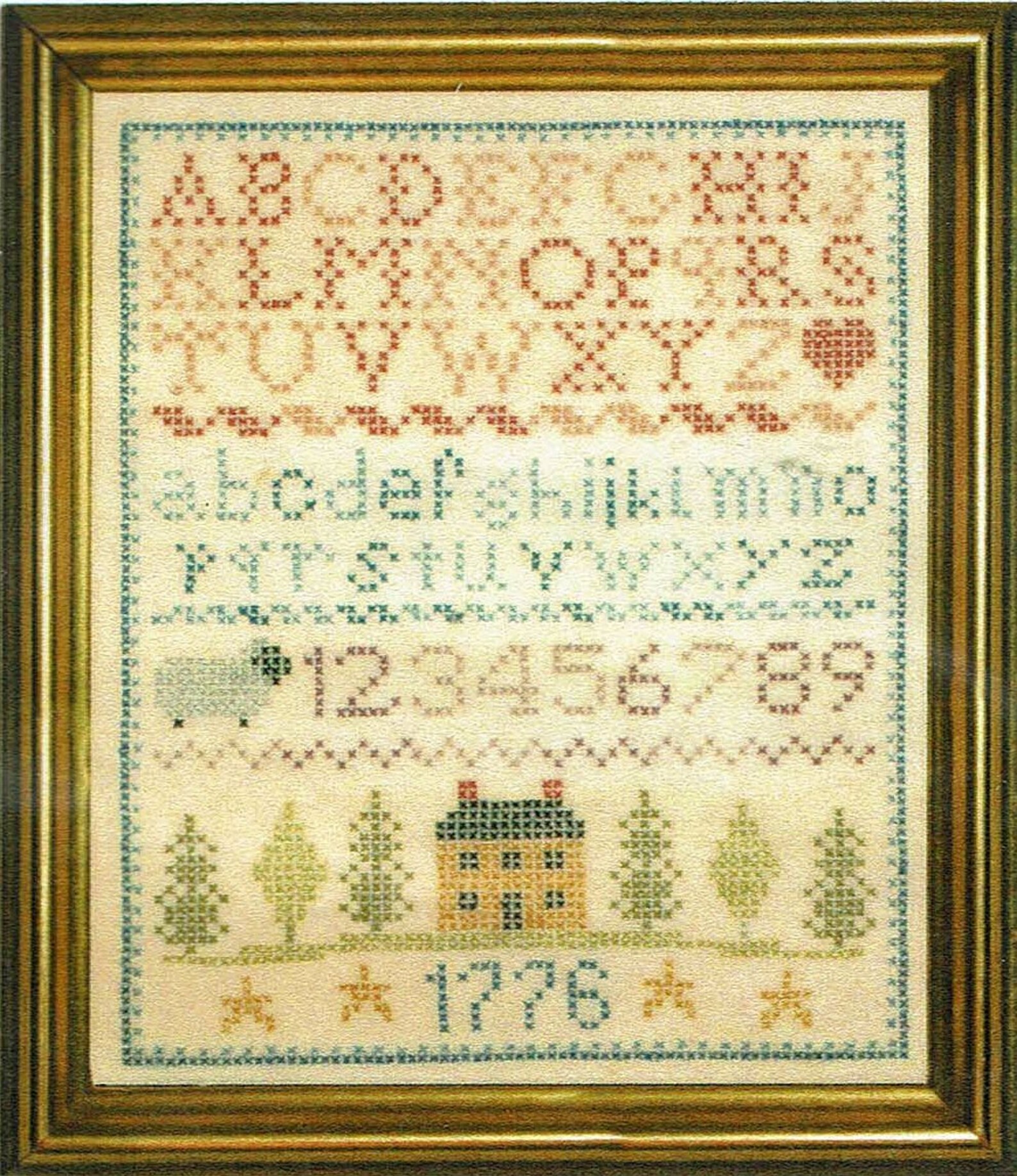 Colonial Stamped Sampler Kit by the Posy Collection | Etsy UK