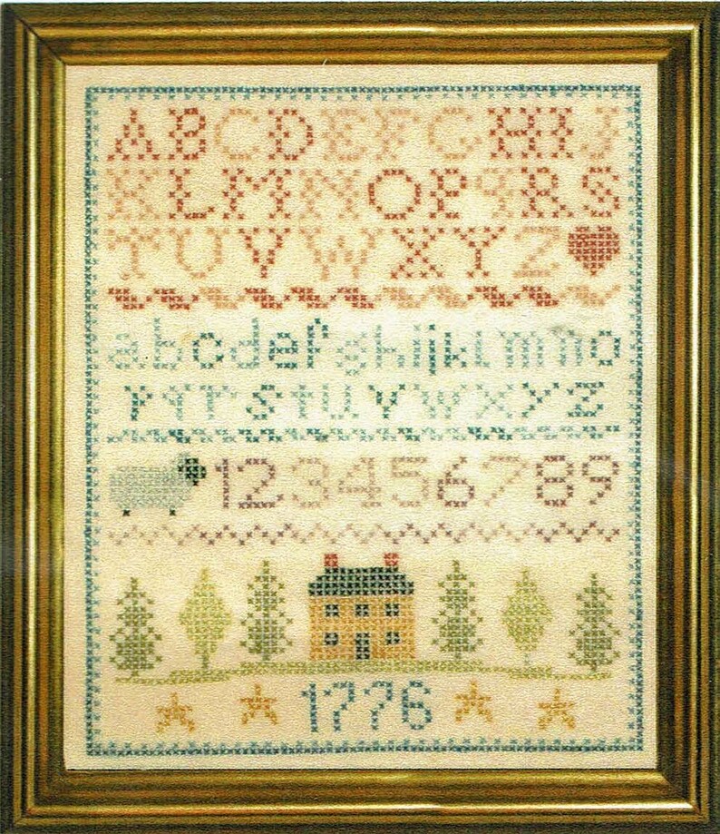 Colonial Stamped Sampler Kit by The Posy Collection | Etsy
