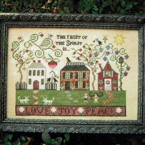 Fruit of the Spirit by Plum Street Samplers Counted Cross Stitch Pattern/Chart