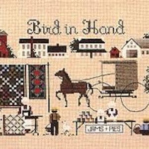 Bird in Hand by Told in a Garden Counted Cross Stitch Pattern/Chart