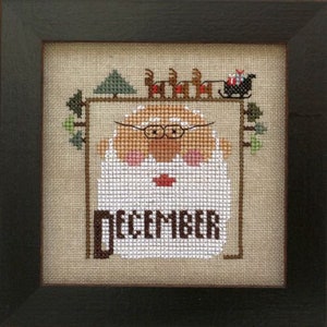 Joyful Journal-december per hart in de hand geteld kruissteekpatroon/-tabel