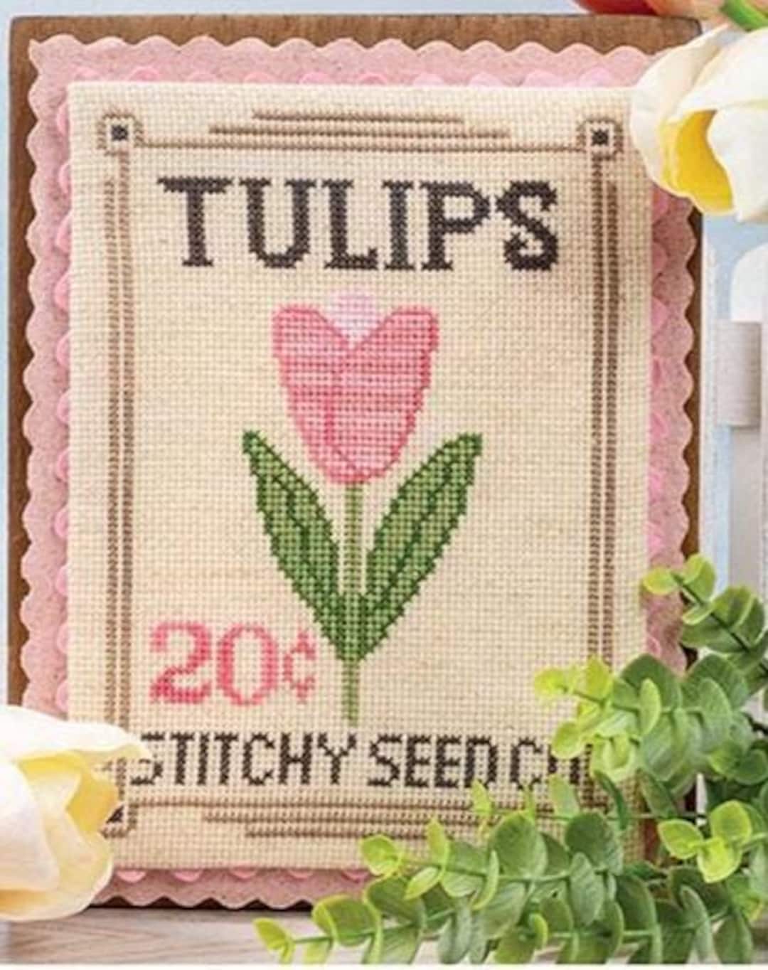 Stitch Packet Tulips Seed Packet by It's Sew Emma Counted Cross Stitch Pattern/chart ...