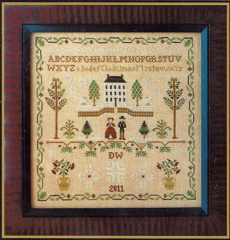 New England Winter Sampler By Little House Needleworks Counted Etsy