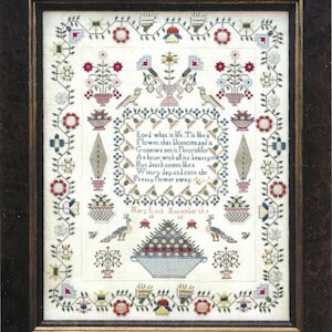 Mary Lock 1832 by Hands Across The Sea Samplers Counted Cross Stitch Pattern/Chart