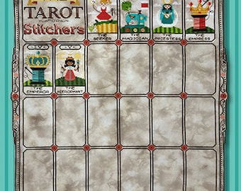 Tarot For Stitchers Parts 1 Thru 11 by Tiny Modernist Counted Cross Stitch Patterns/Charts