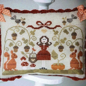 トラララによる「La Foret Enchantee Automne」のクロスステッチ パターン/チャート