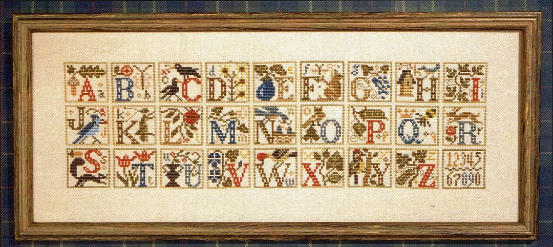 Garden Alphabet by Prairie Schooler Counted Cross Stitch Pattern