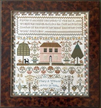 Mary A Williams 1818 by Shakespeare's Peddler Counted Cross Stitch