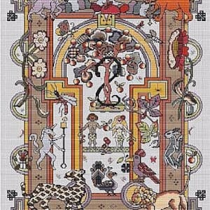 Kells Eden by Long Dog Samplers Counted Cross Stitch Pattern/Chart