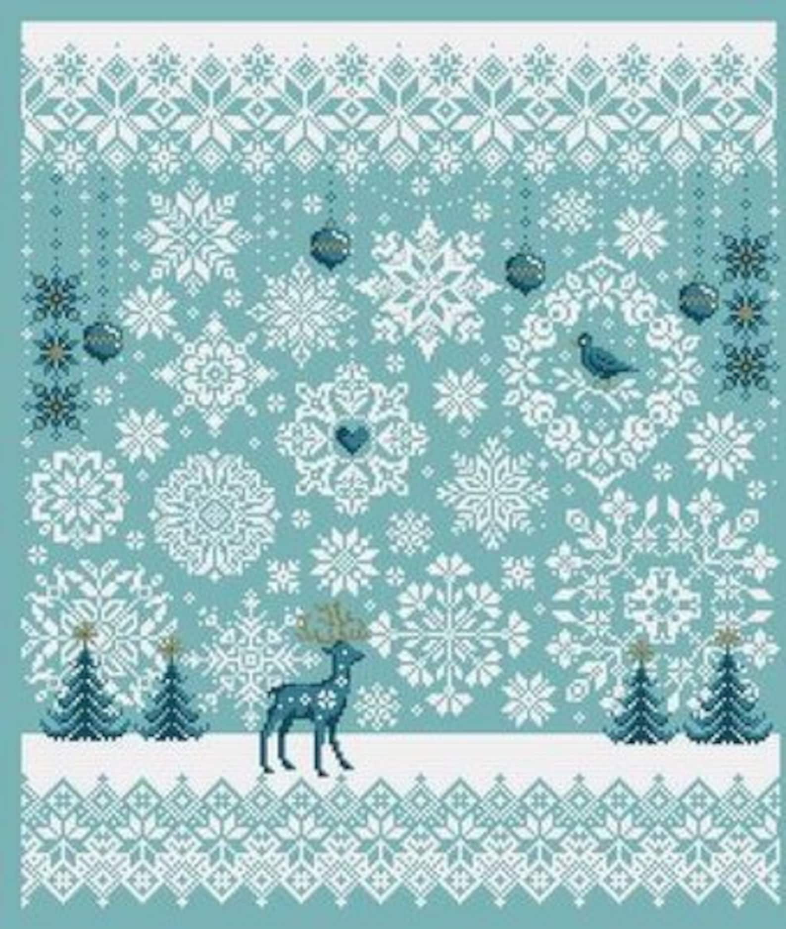 Falling Snow by Shannon Christine Counted Cross Stitch Pattern/chart - Etsy
