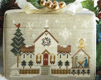 Town Church - Hometown Holiday by Little House Needleworks Counted Cross Stitch Pattern/Chart