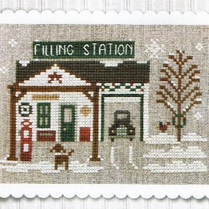 Pop&#39;s Filling Staton von Little House Needleworks Kreuzstichmuster / Stickmuster