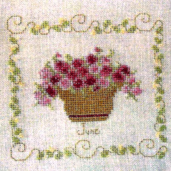 Country Garden in June by Country Garden Stitchery Counted Cross Stitch Pattern/Chart