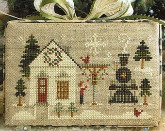 Main Street Station - Hometown Holiday by Little House Needleworks Counted Cross Stitch Pattern/Chart