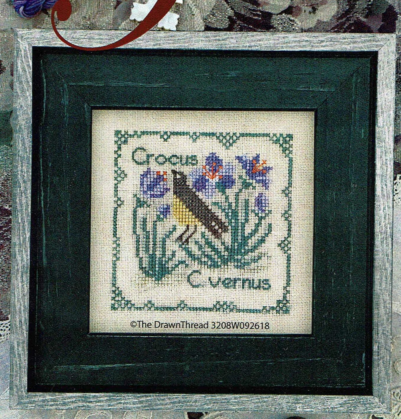Crocus by The Drawn Thread Counted Cross Stitch Pattern/Chart Etsy