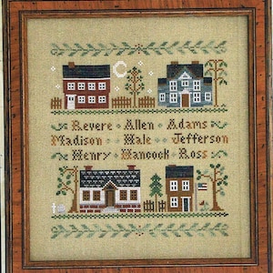 Colonial Homes by Little House Needleworks Counted Cross Stitch Pattern/Chart