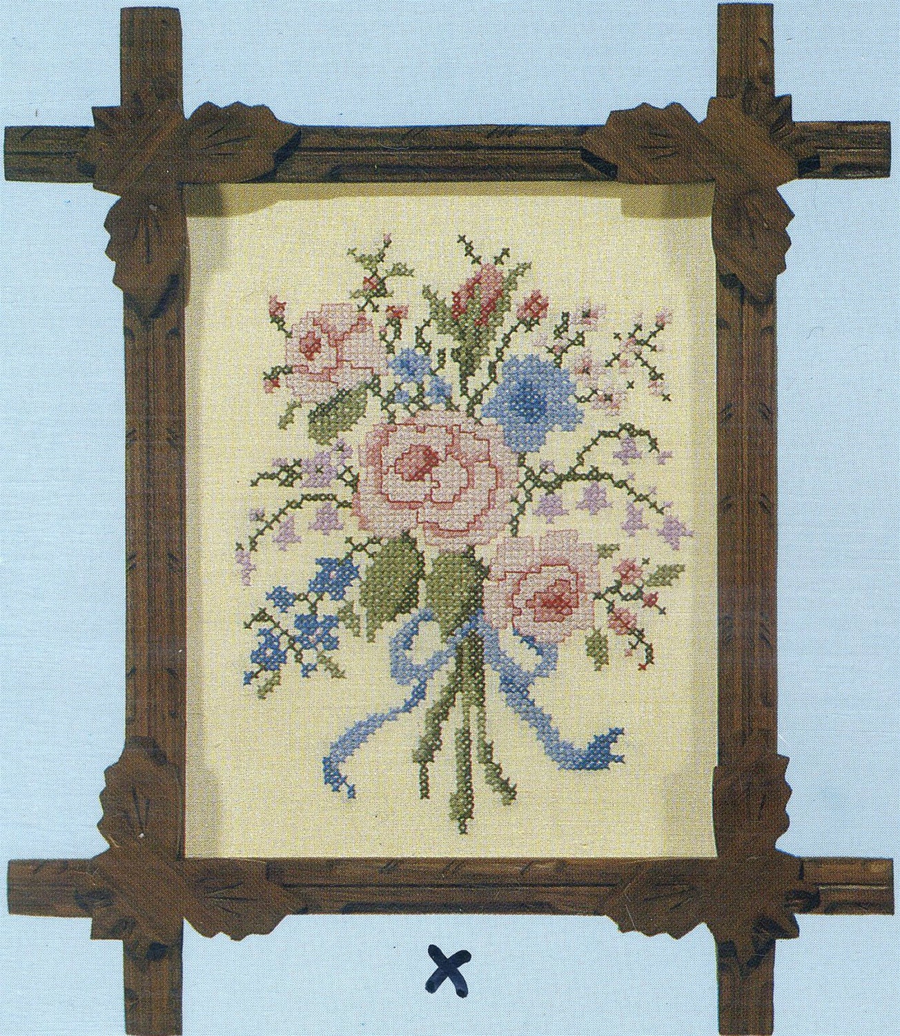 Victorian Bouquet Stamped Sampler Kit by Country Stitching