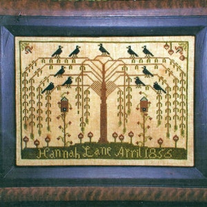 Willow Tree Sampler by Carriage House Samplings Counted Cross Stitch Pattern/Chart