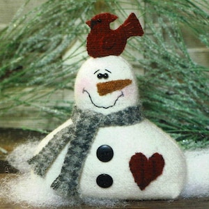 Snow Bird Pin Keep PATTERN to sew (not a finished product) by Cottonwood Creations
