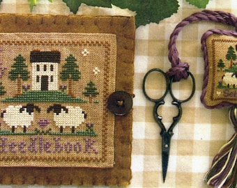 Wool Needlebook and Scissor Fob by Little House Needleworks Counted Cross Stitch Pattern/Chart
