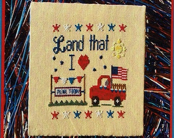 Land That I Love by Pickle Barrel Designs Counted Cross Stitch Pattern/Chart