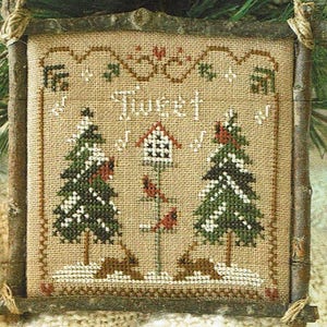 Cardinal Winter by Little House Needleworks Counted Cross Stitch Pattern/Chart