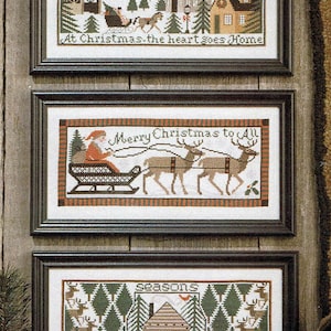 Home for Christmas by Prairie Schooler Counted Cross Stitch Pattern/Chart