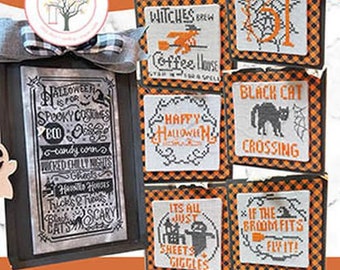 Halloween Is For Cross Stitch by Anabella's Counted Cross Stitch Pattern/Chart