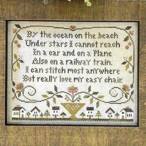 Sit and Stitch by Little House Needleworks Counted Cross Stitch Pattern/Chart