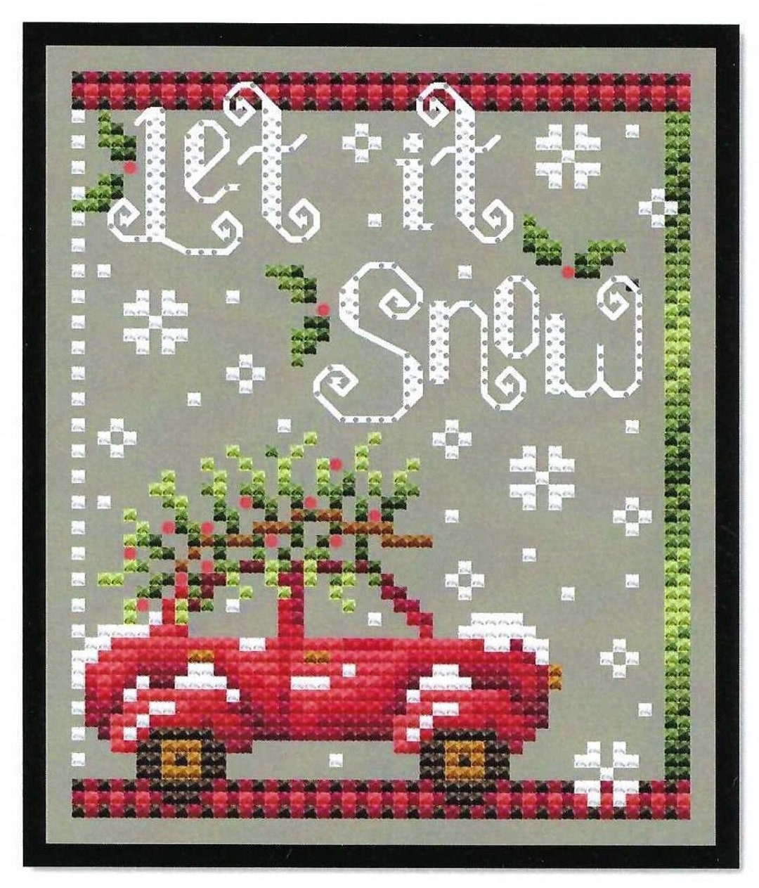 Let It Snow by Shannon Christine Counted Cross Stitch Pattern/chart - Etsy