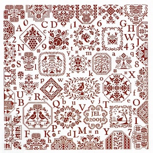 Mouline Rouge by Long Dog Samplers Counted Cross Stitch Pattern/Chart