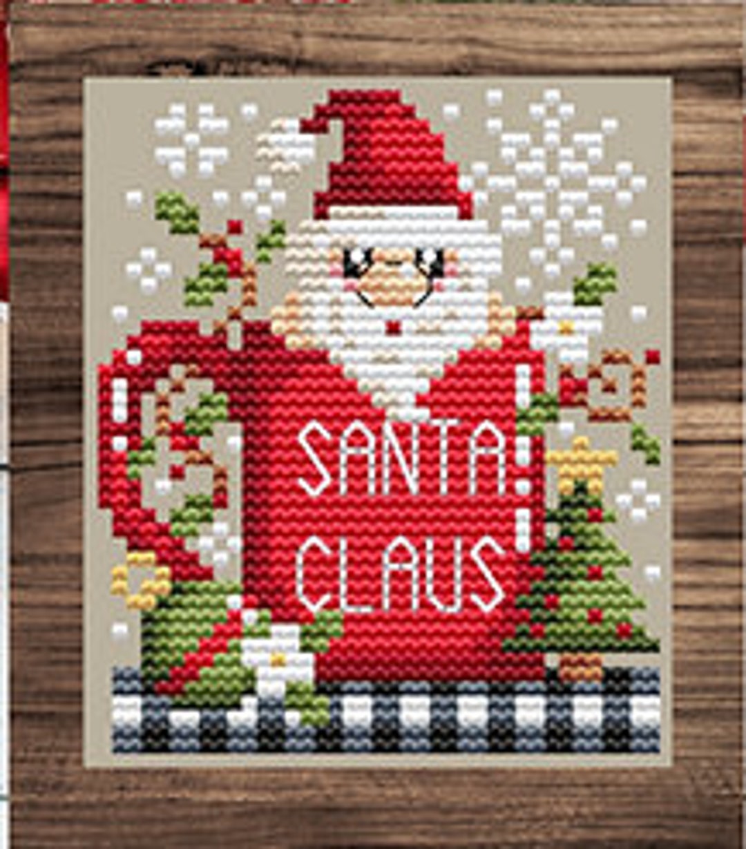 Santa Mug by Shannon Christine Counted Cross Stitch Pattern/chart - Etsy