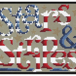 Stars & Stripes by Shannon Christine Designs Counted Cross Stitch Pattern/Chart