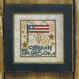 Happy Independence Day by Bent Creek Counted Cross Stitch Pattern/Chart