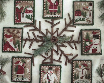 Santas & Snowmen by Prairie Schooler Counted Cross Stitch Pattern/Chart