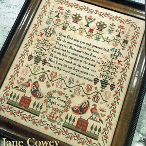 Jane Cowey 1850 by The Scarlett House Counted Cross Stitch Pattern/Chart