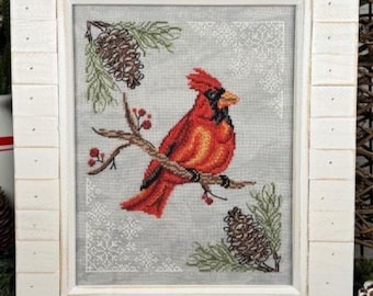 Birds in Nature Cardinal by Erin Elizabeth Counted Cross Stitch Pattern/Chart